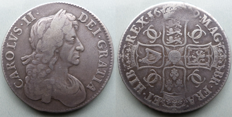 Charles II 1679 crown fourth bust